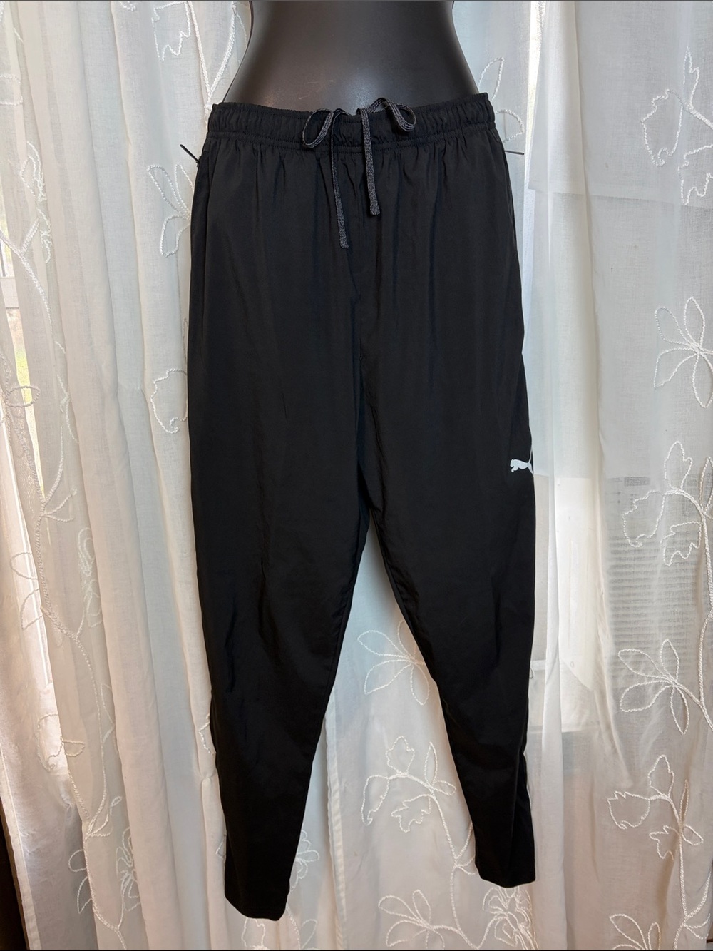 Puma Black Men's Jogger Pants with Drawstring M